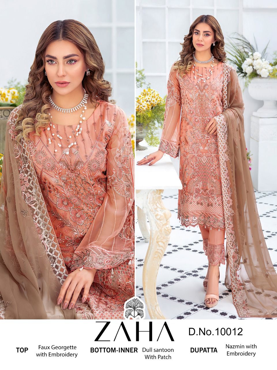 zaha ZAHA 10012 Salwar Kameez Georgette Singles