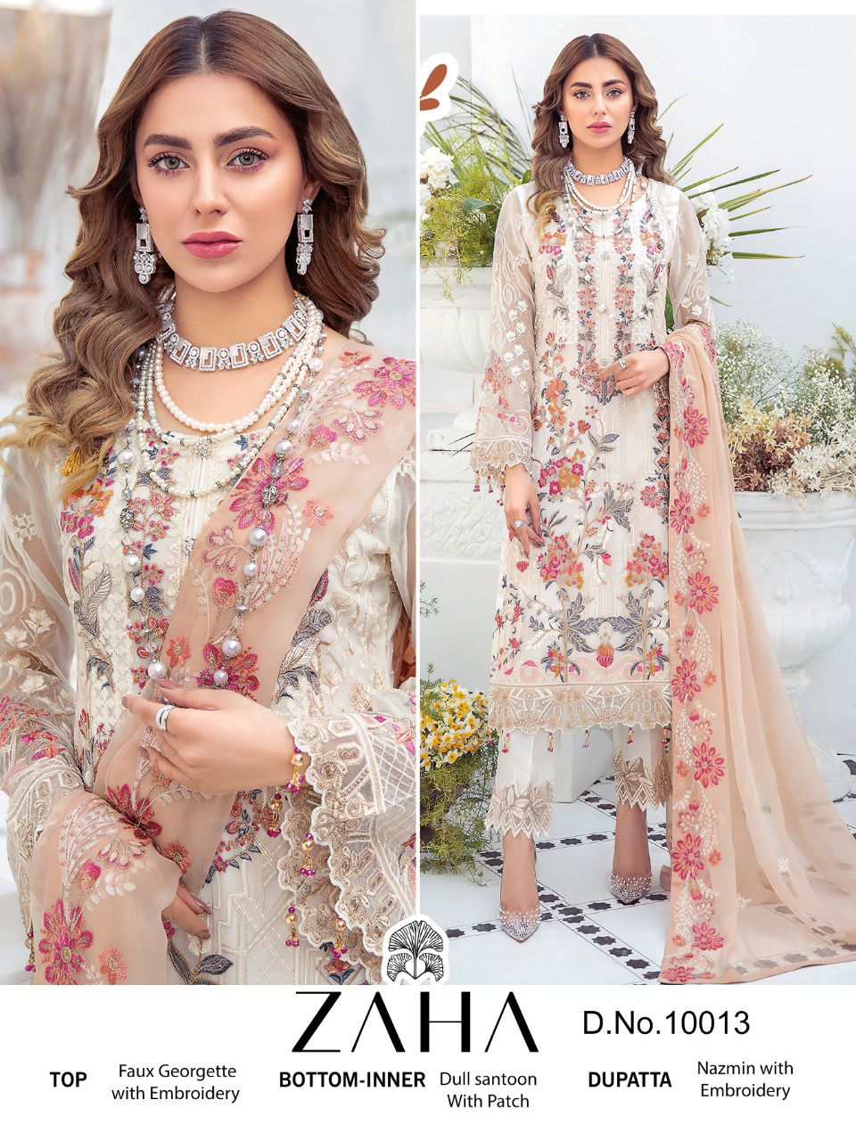 zaha ZAHA 10013 Salwar Kameez Georgette Singles