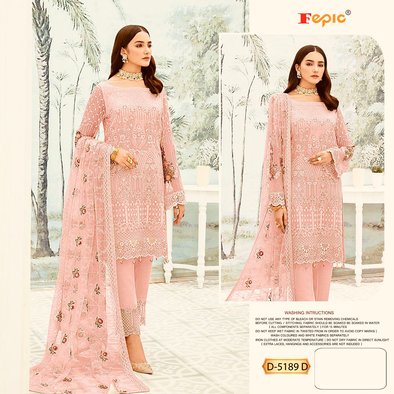 FEPIC Rosemeen 5189 D Salwar Kameez Fox georgette Singles