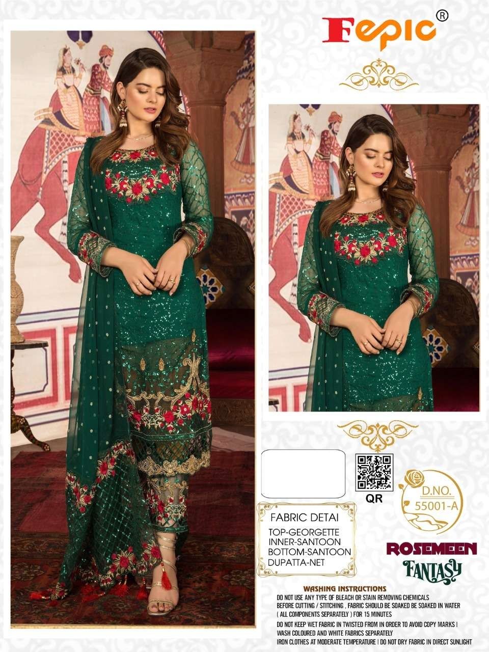 FEPIC rosemeen  55001 Salwar Kameez Georgette Singles