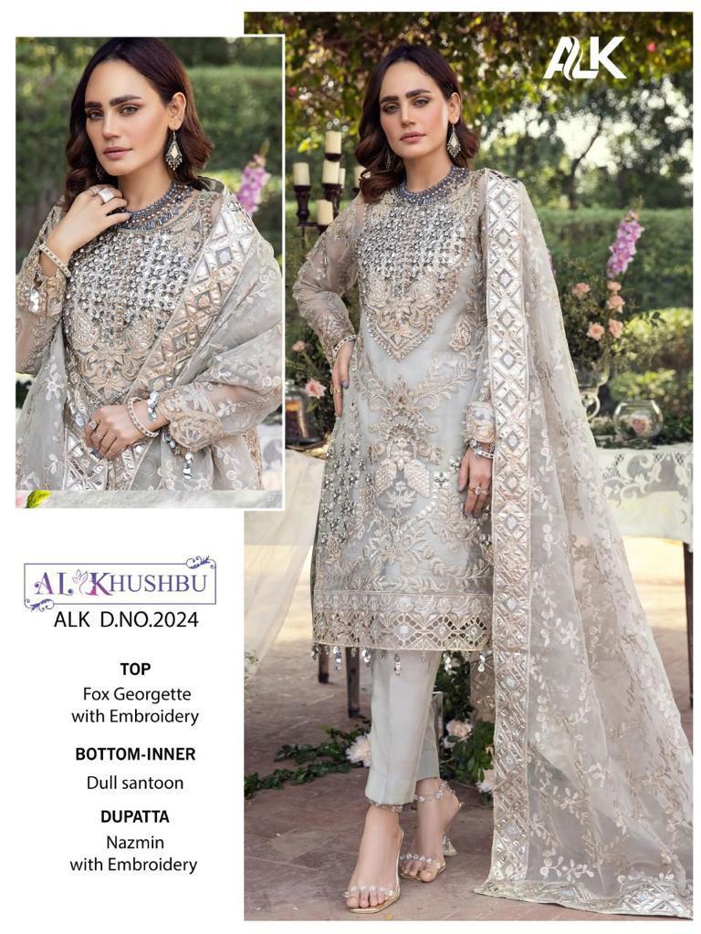 al khushbu 2024 georgette elegant look salwar suit single