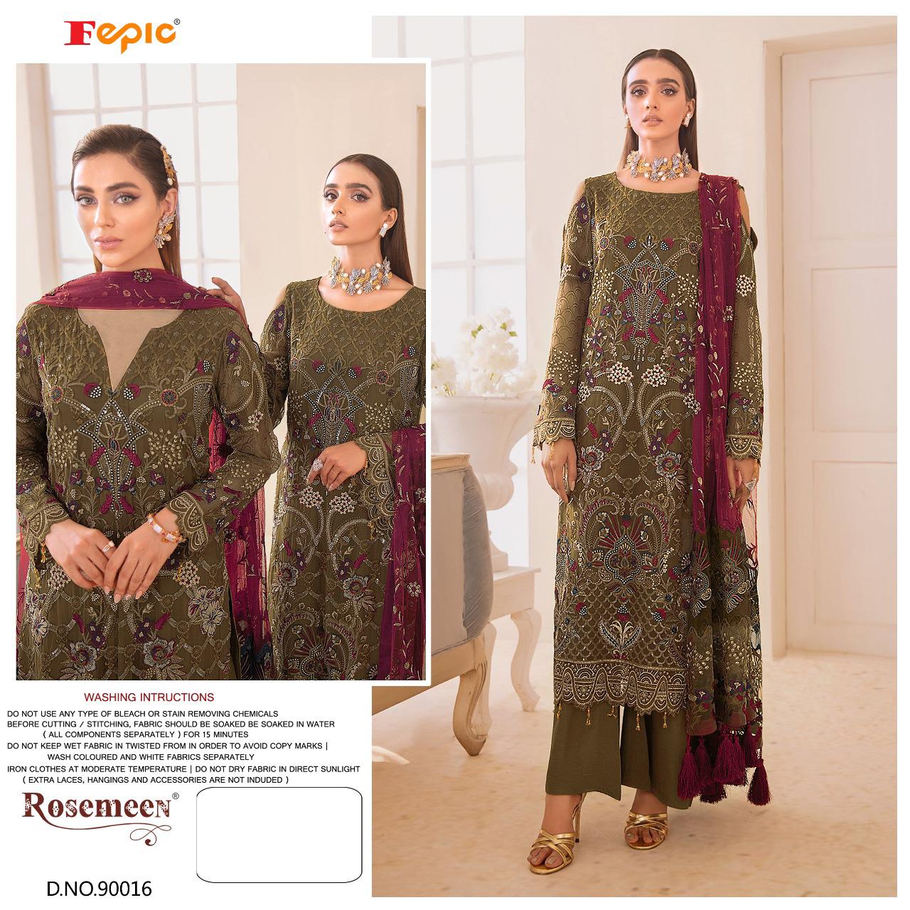 fepic rosemeen 90016 georgette astonishing salwar suit single