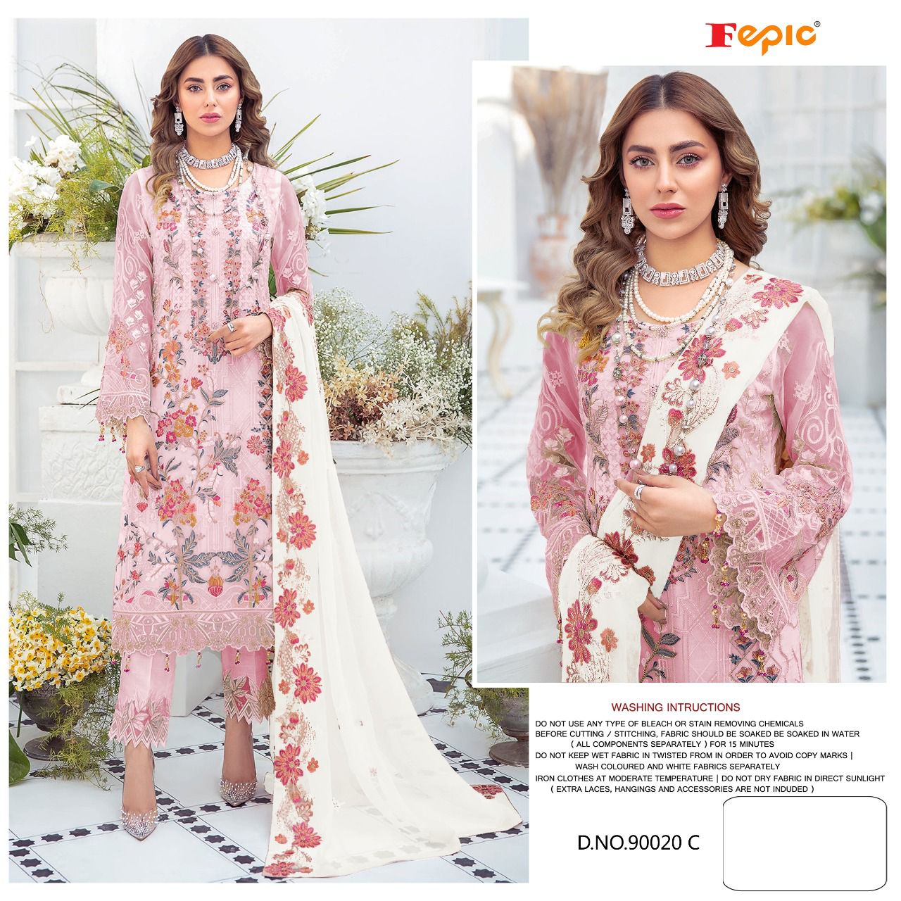 fepic rosemeen 90020 c georgette catchy look salwar suit single