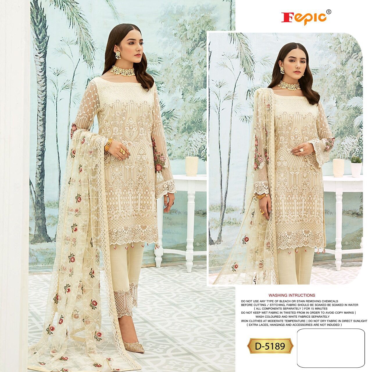 fepic rosemeen D 5189 georgette catchy look salwar suit single