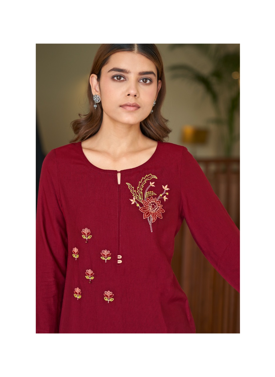 four buttons colors 12 viscose decent look and colour top catalog