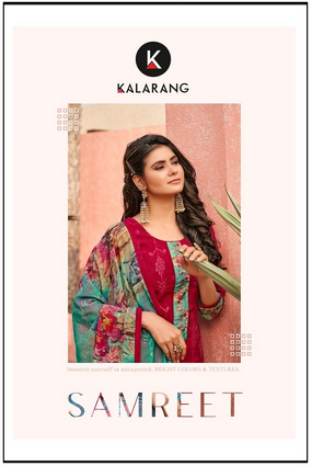 kalarang samreet georgette elegant look salwar suit catalog