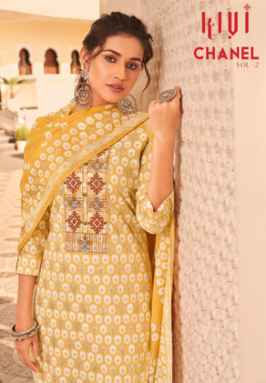 kalaroop by kajree chanel vol 2 cambric cotton innovative style top pent with dupatta catalog