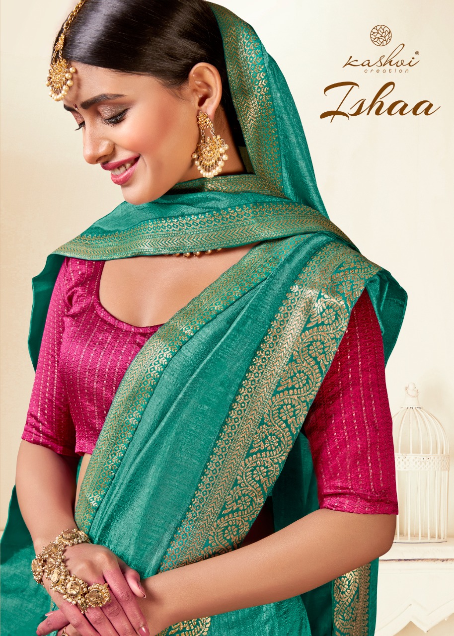 lt saree kashvi creation ishaa dola silk graceful print saree catalog