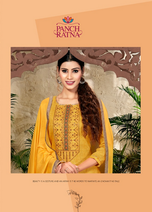 panch ratna rani cotton authentic fabric salwar suit catalog