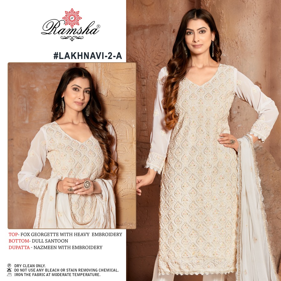 ramsha lakhnavi 1 2 georget elegant salwar suit catalog