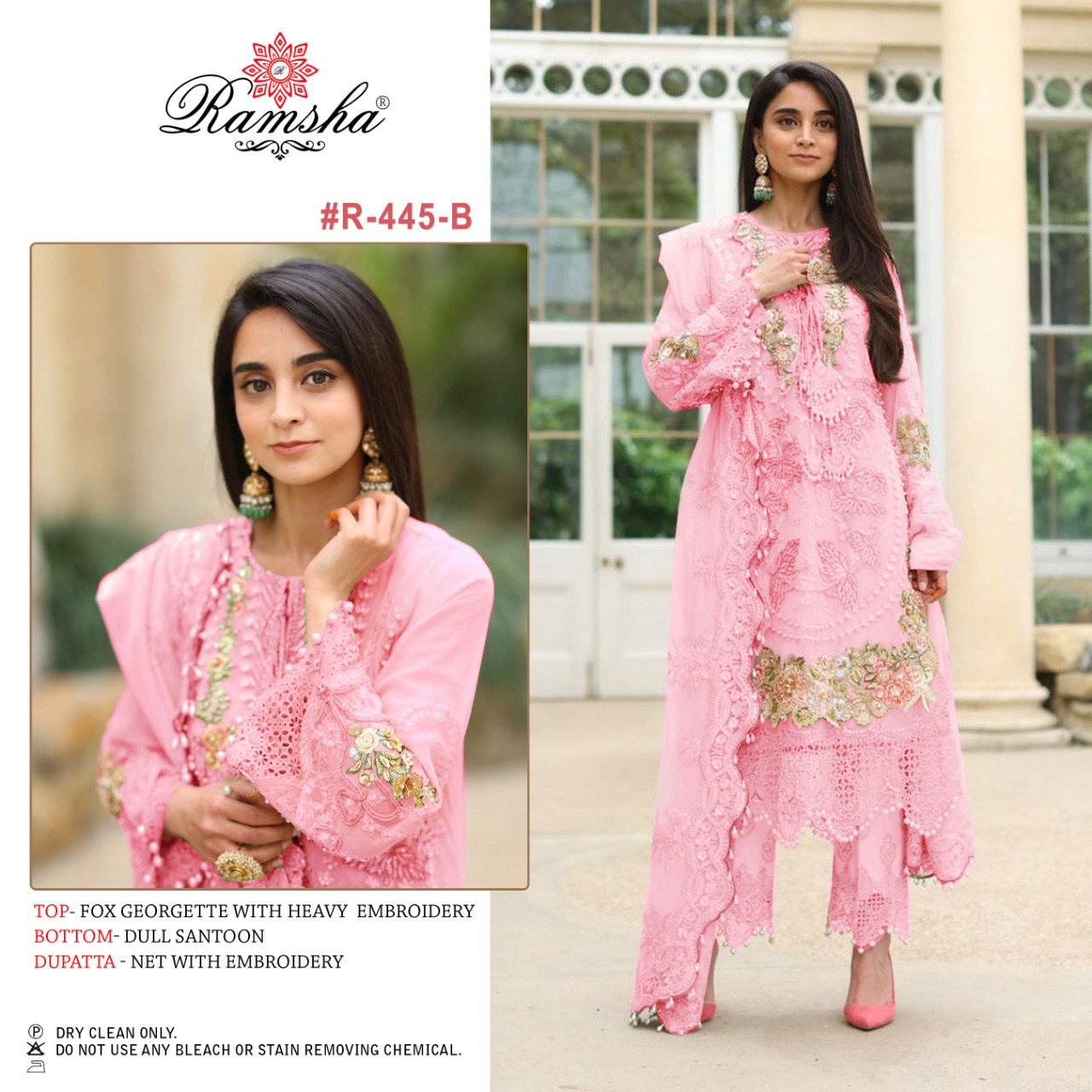 Ramsha RAMSHA R-445 Salwar Kameez Georgette Singles