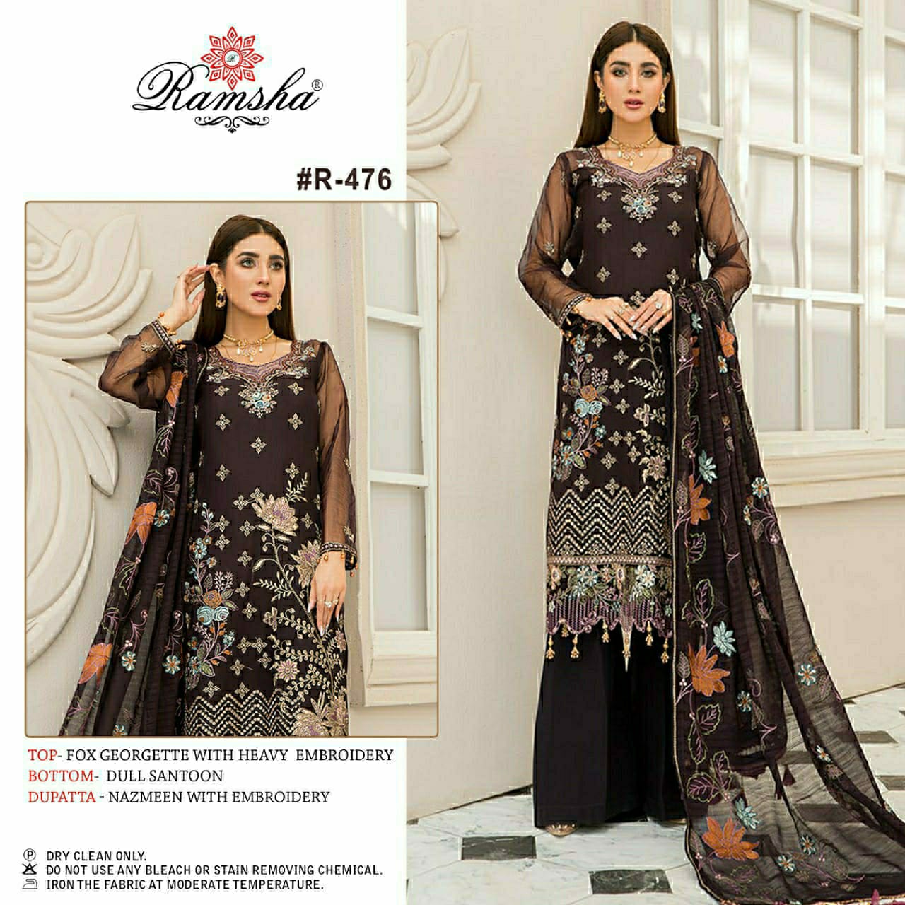 Ramsha RAMSHA R-476 Salwar Kameez Georgette Singles