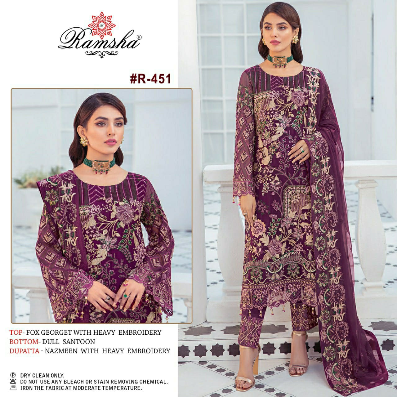 ramsha ramsha r 451 r 476 georget attractive salwar suit catalog