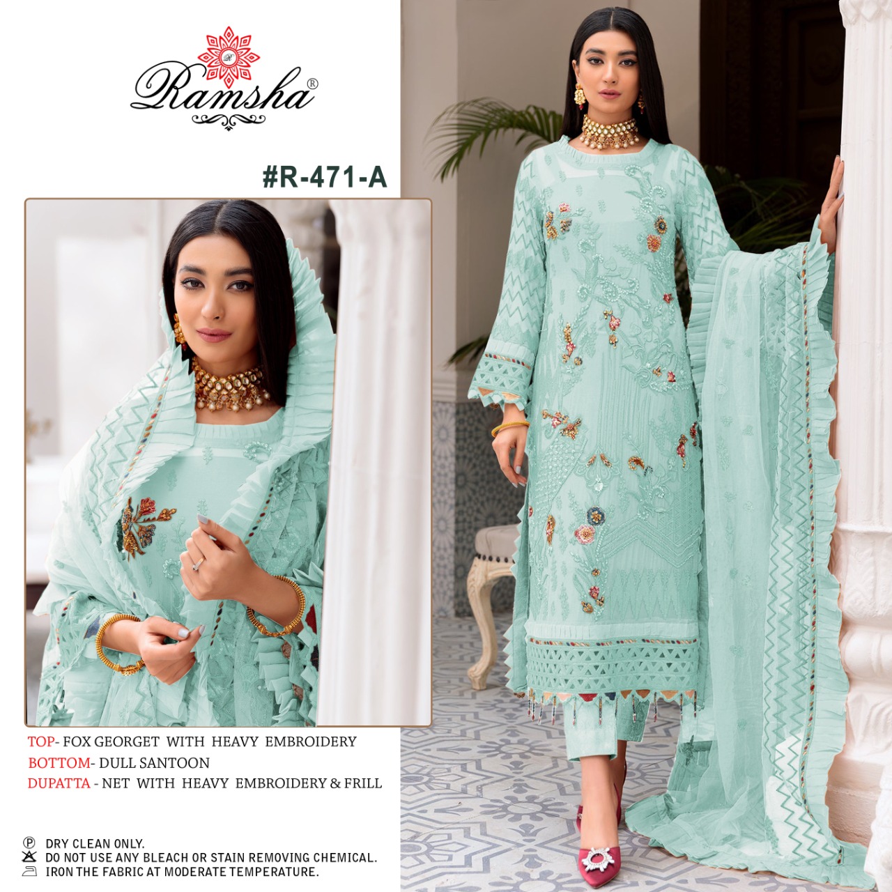 Ramsha RAMSHA R-471 A Salwar Kameez Georgette Singles