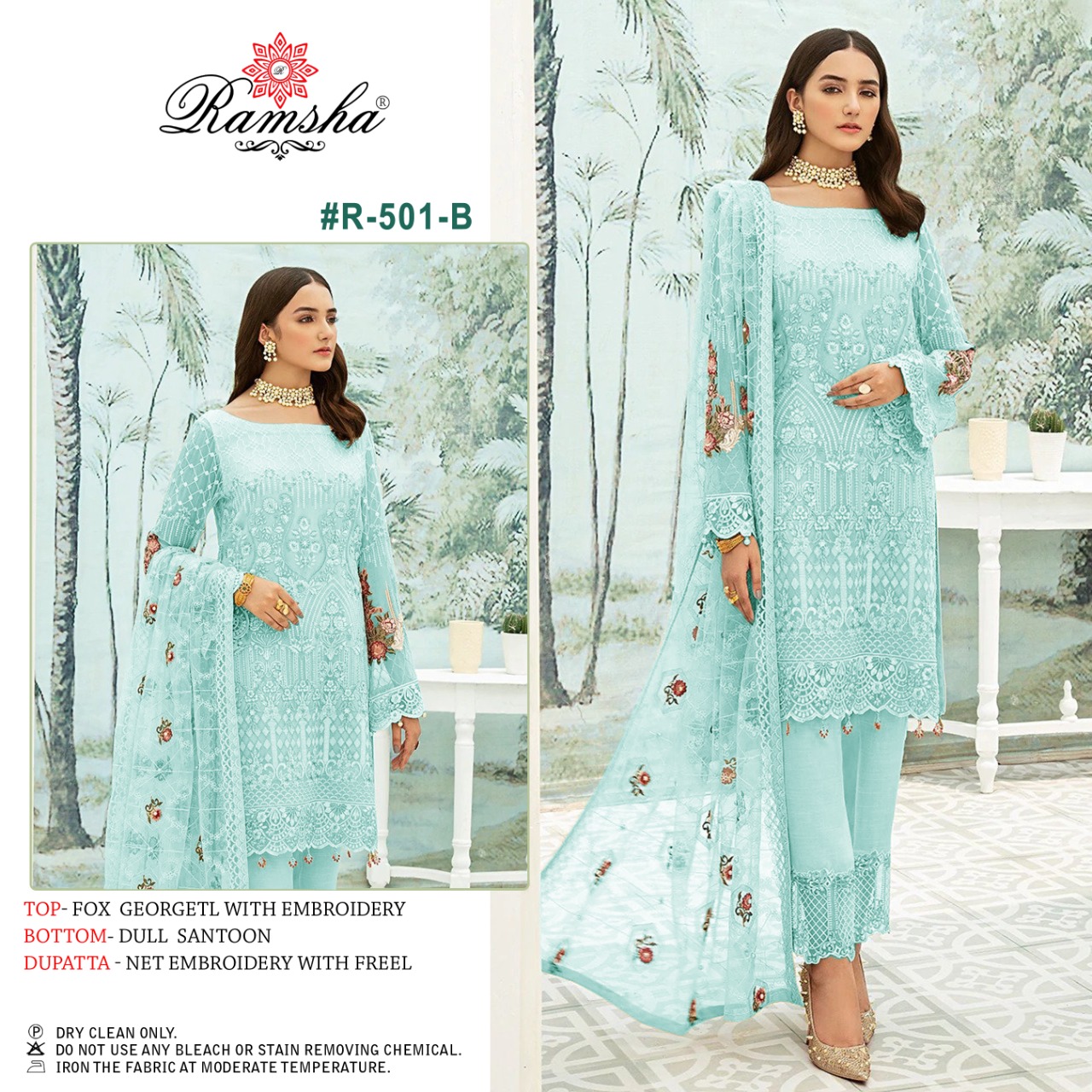 Ramsha RAMSHA R-501 B Salwar Kameez Georgette Singles