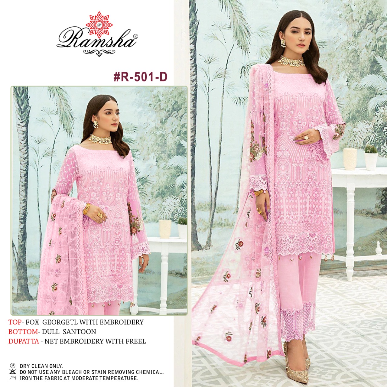 Ramsha RAMSHA R-501 D Salwar Kameez Georgette Singles