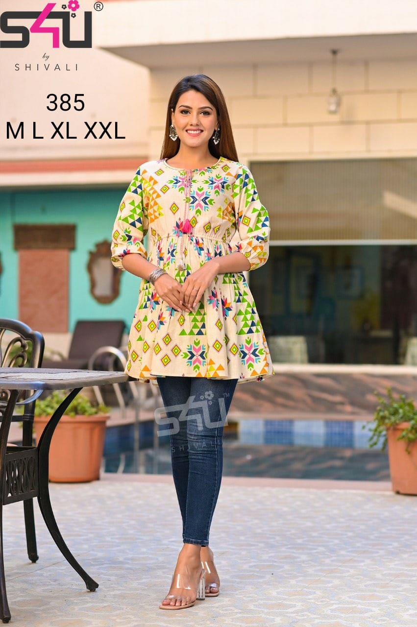 S4u s4u 385 fancy innovative style kurti size set