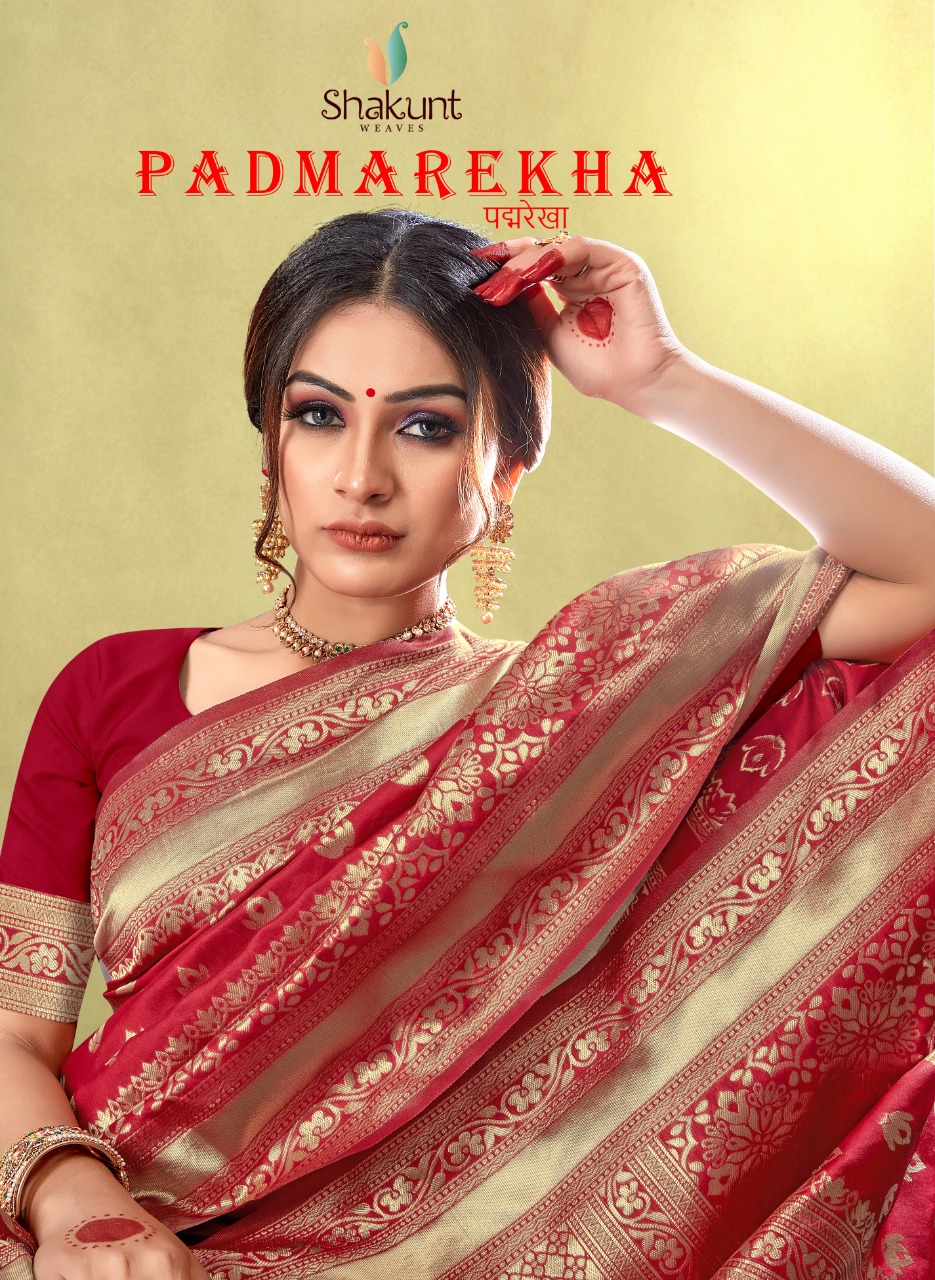 shakunt weaves padmarekha silk catchy look saree catalog