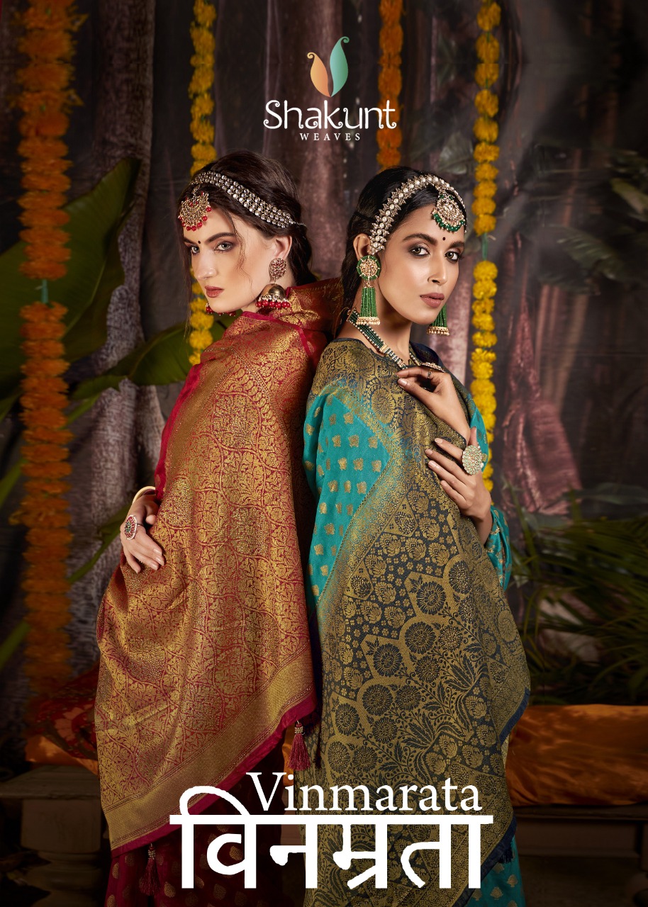 shakunt weaves vinamrata silk classic look saree catalog