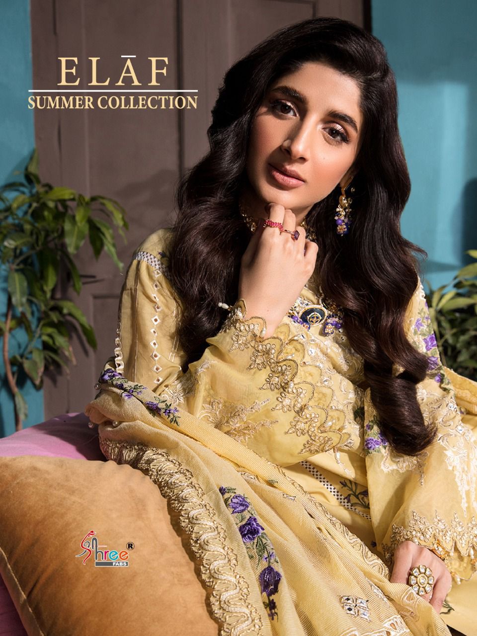 shree fab elaf summer collection cotton regal look salwar suit catalog