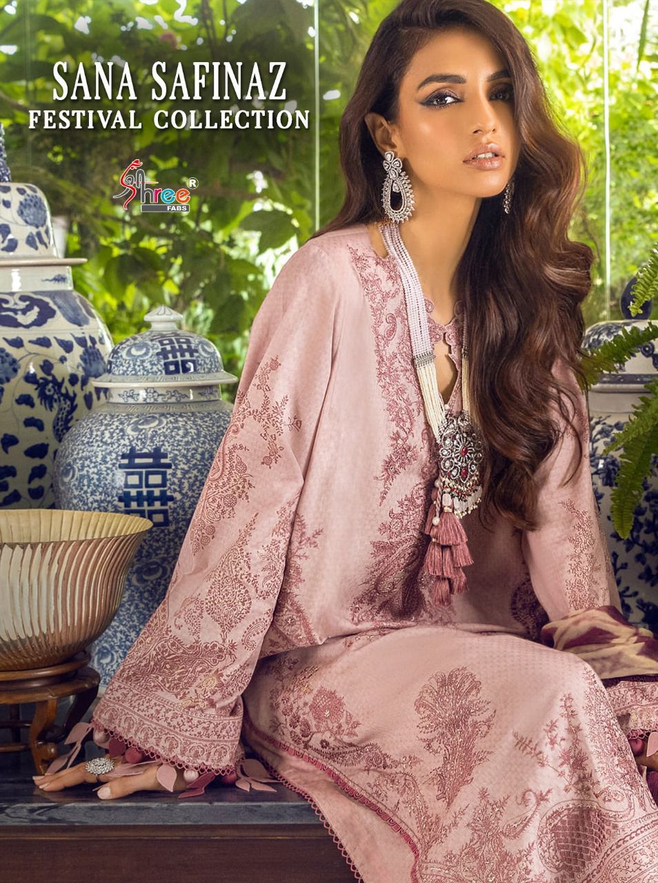 shree fab sana safinaz festival collection cotton authentic fabric salwar suit with siffon dupatta catalog