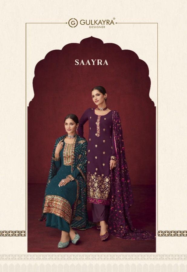 ulkayra designer saayra georgette astonishing salwar suit catalog