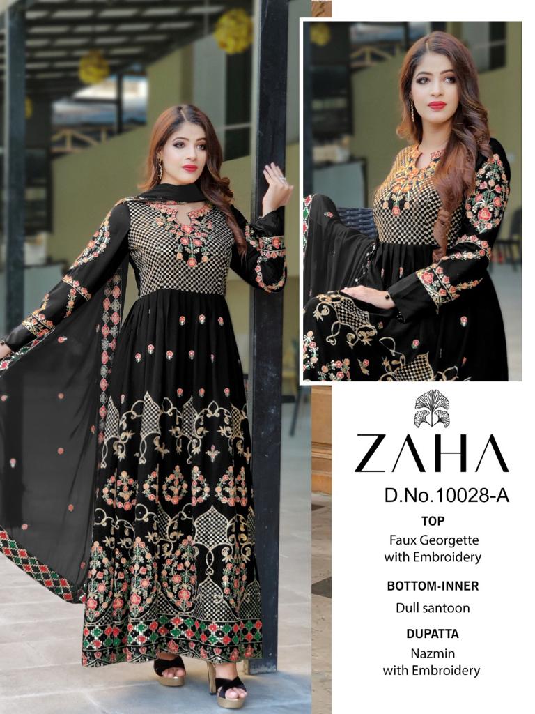 zaha Zaha 10028 A Salwar Kameez Georgette Singles