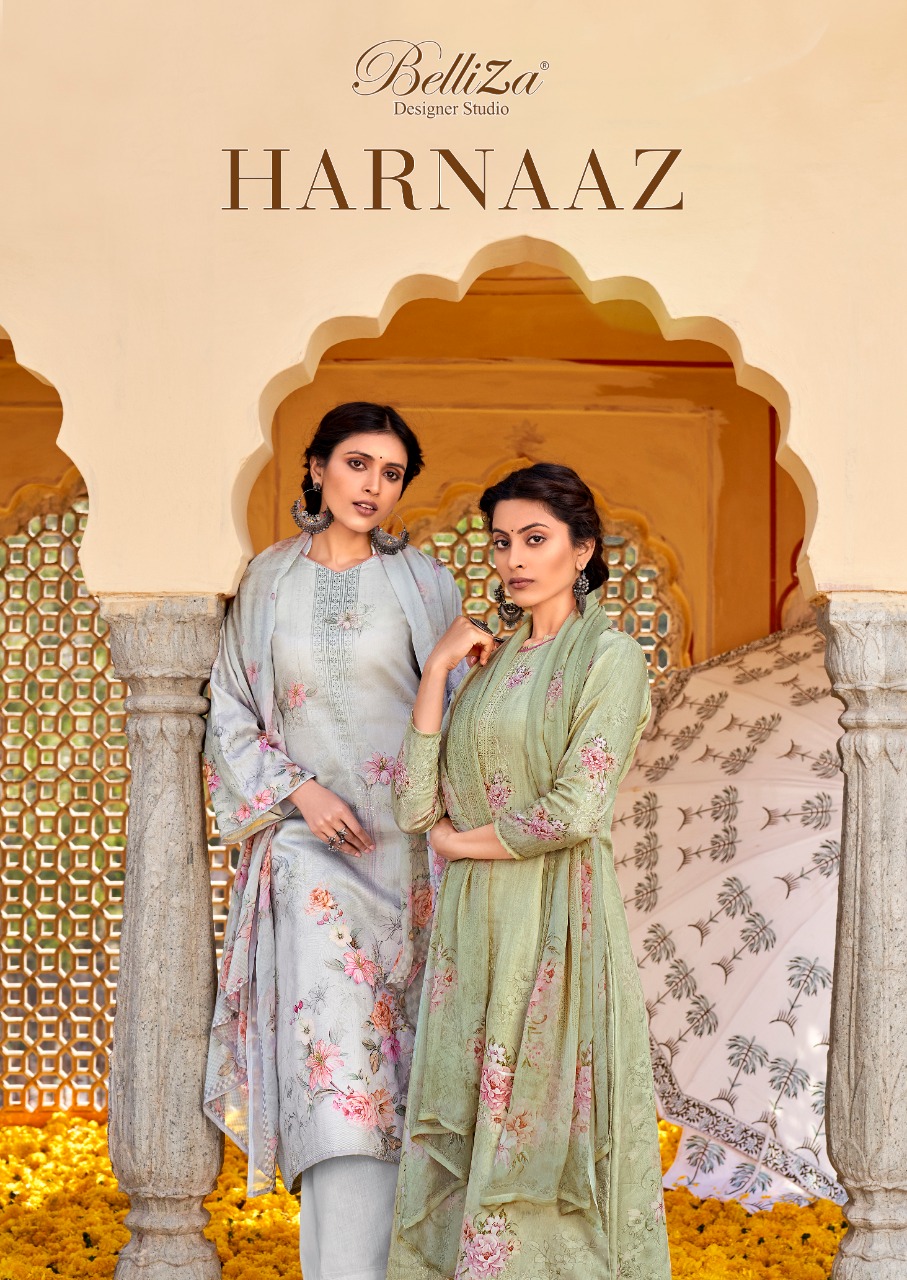 belliza designer studio harnaaz jam cotton exclusive print salwar suit catalog