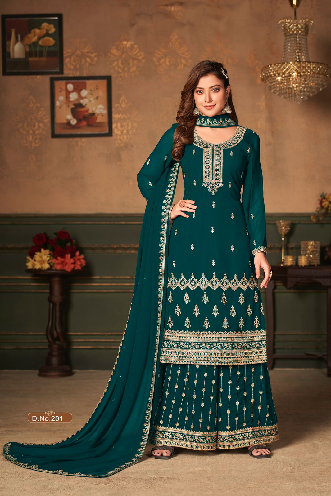 dani vaani vol 20 georgette Regal look salwar suit catalog