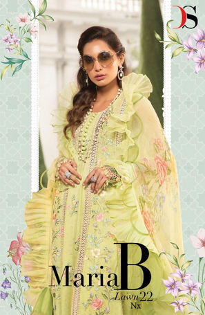 deepsy suit Mariab lawn 22 Nx cotton attrective look salwar suit chiffon dupatta catalog