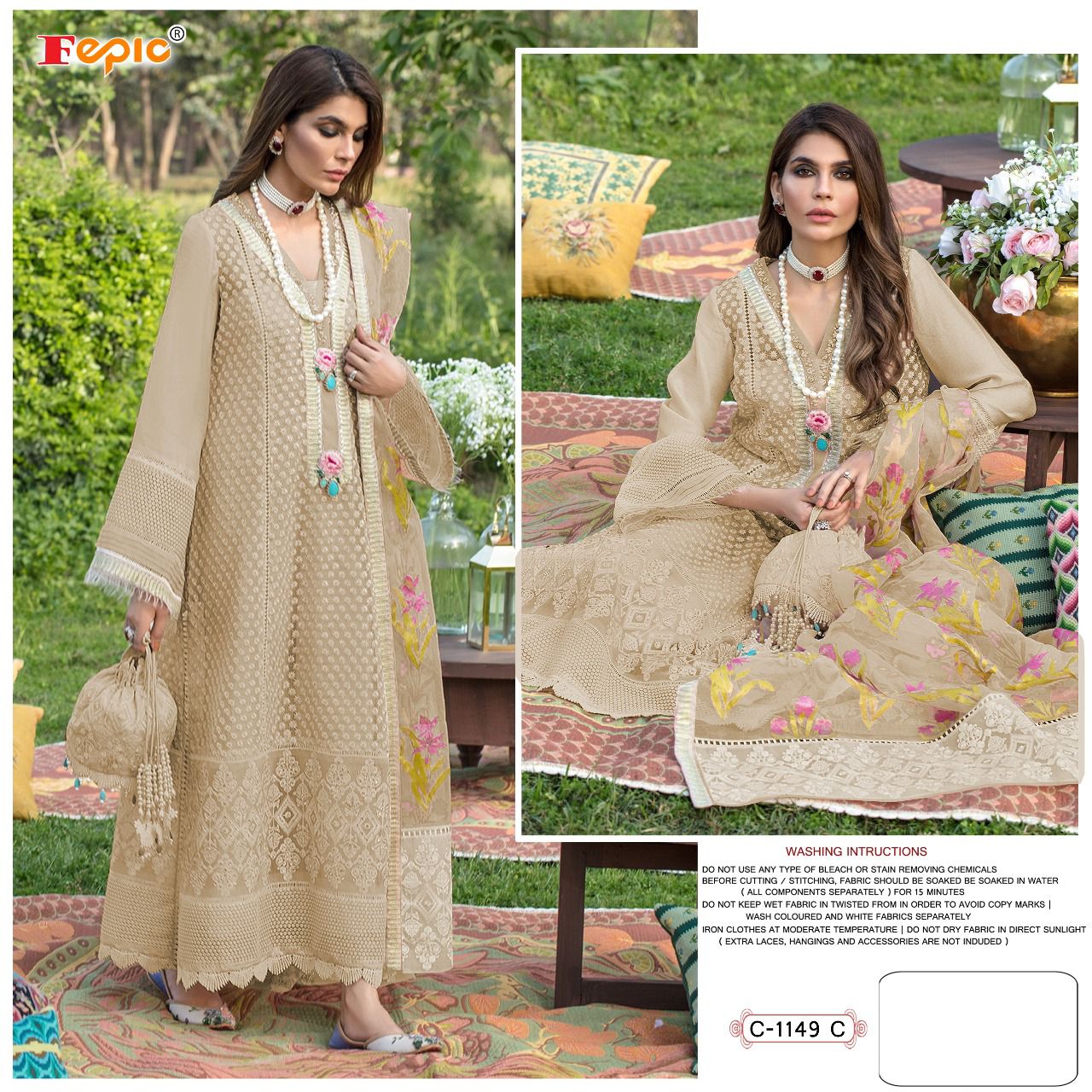 FEPIC Rosemeen C 1149 C  Salwar Kameez Net Singles