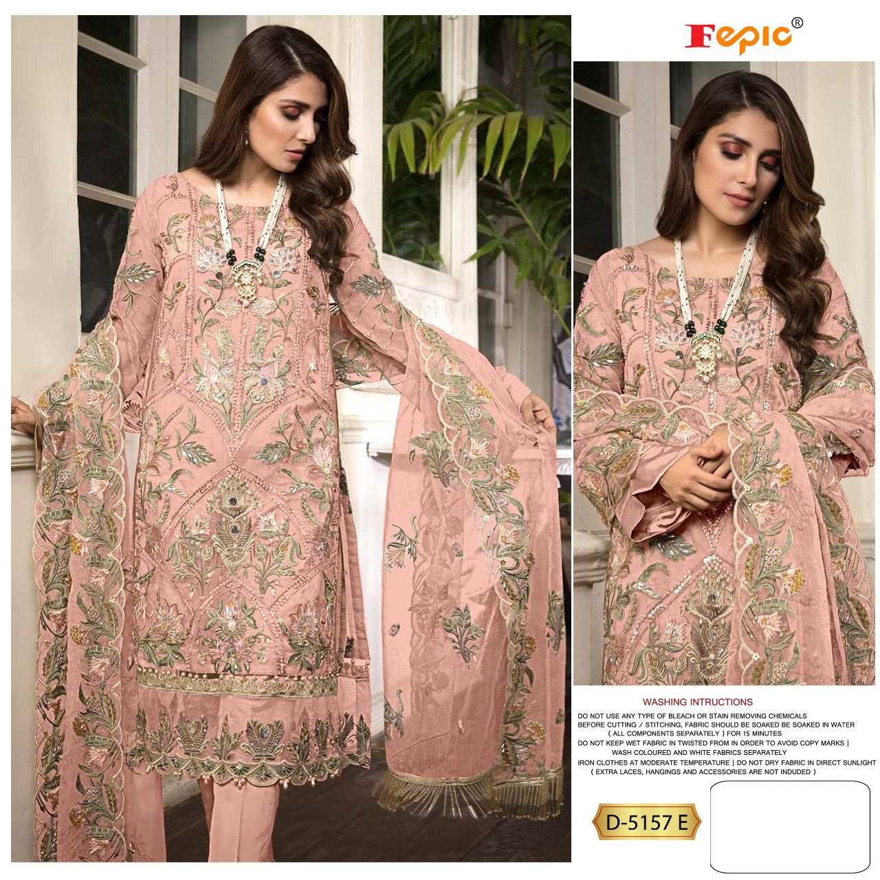 FEPIC Rosemeen D 5157 E  Salwar Kameez Georgette Singles