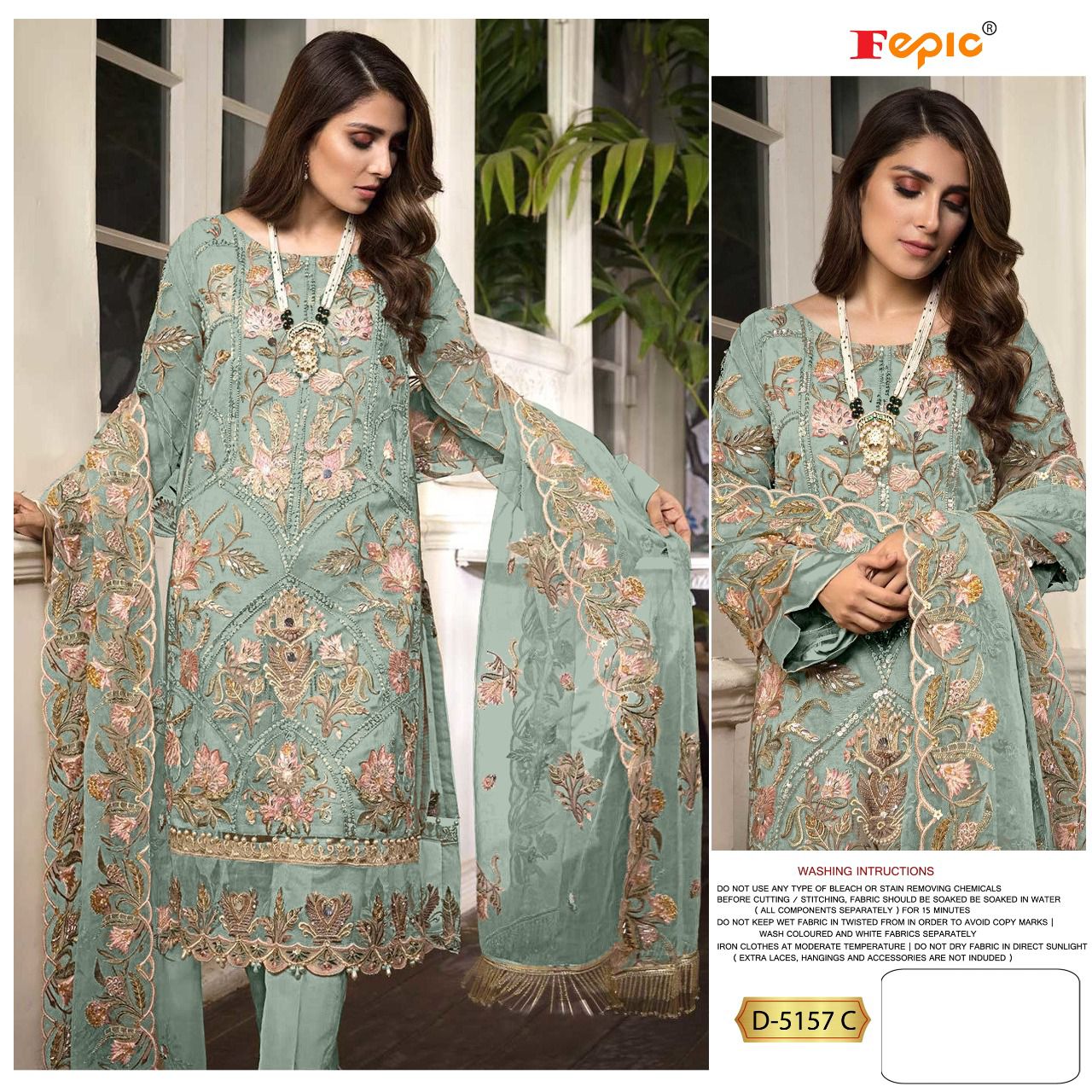 FEPIC Rosemeen D 5157 C Salwar Kameez Georgette Singles