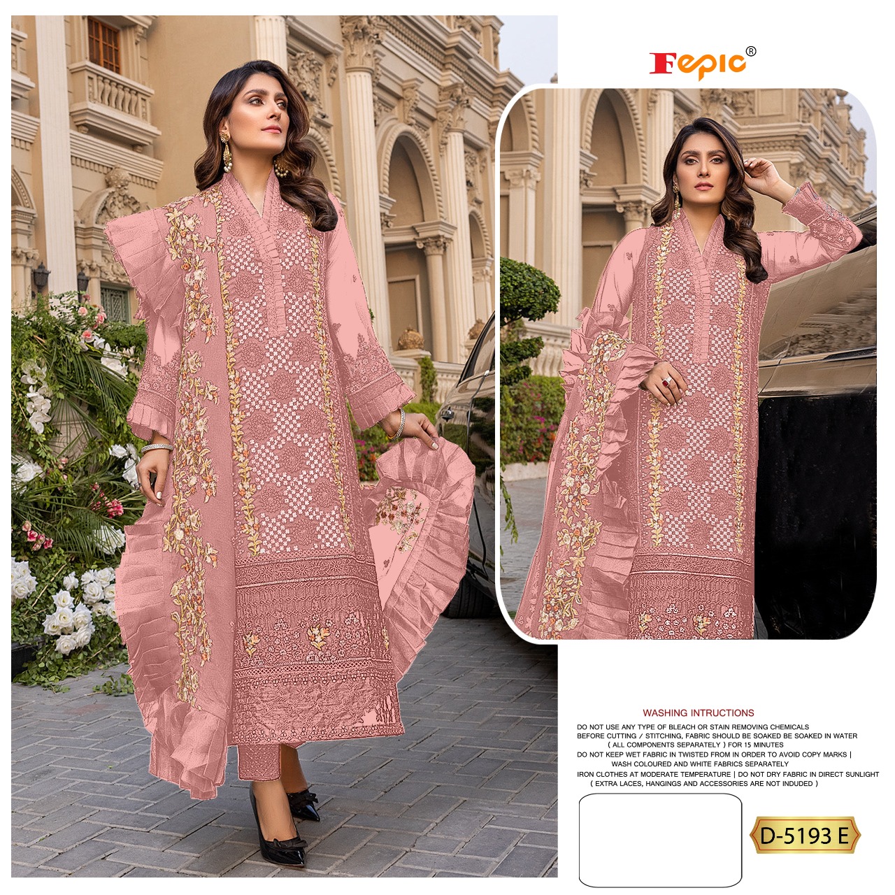 FEPIC Rosemeen D 5193 E Salwar Kameez Georgette Singles