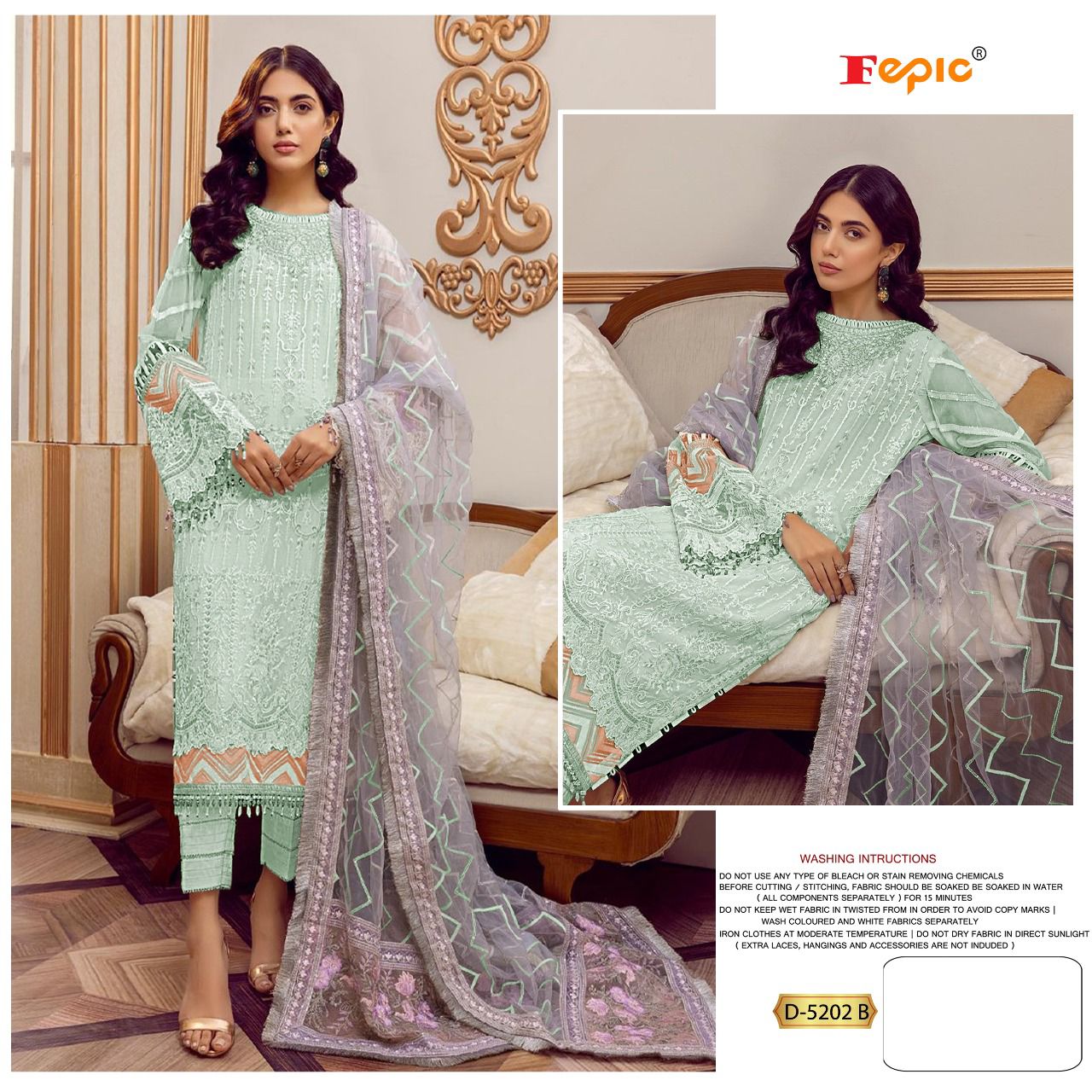 FEPIC Rosemeen D 5202 B Salwar Kameez Georgette Singles