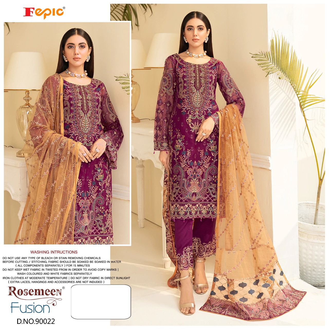 FEPIC Rosemeen 90022 Salwar Kameez Faux georgette Singles