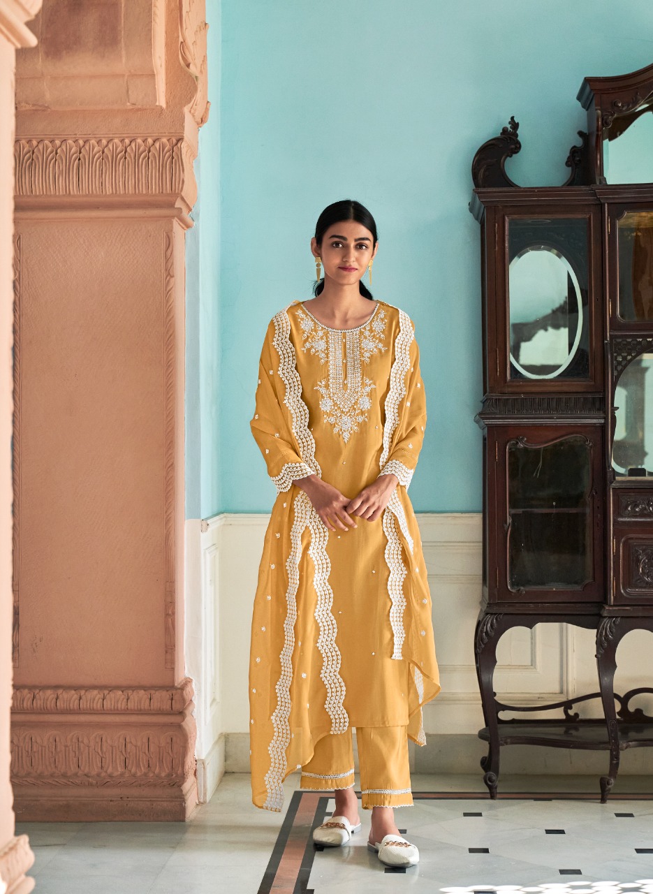 four buttons gulzar viscose graceful look top bottom dupatta catalog