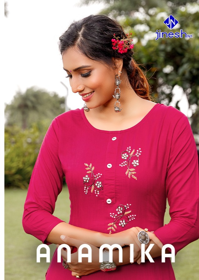 jinesh nx anamika vol 1 viscose astonishing kurti catalog