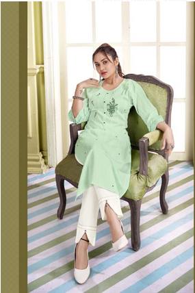 kalaroop by kajree jolly fancy silk decent embroidary look kurti catalog