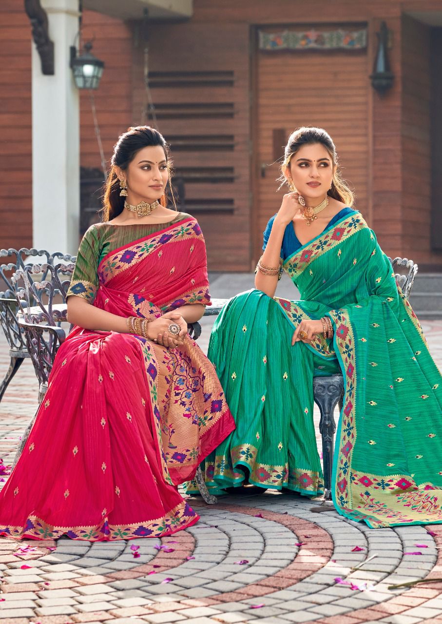 lt revanta trihsa cotton silk regal look saree catalog