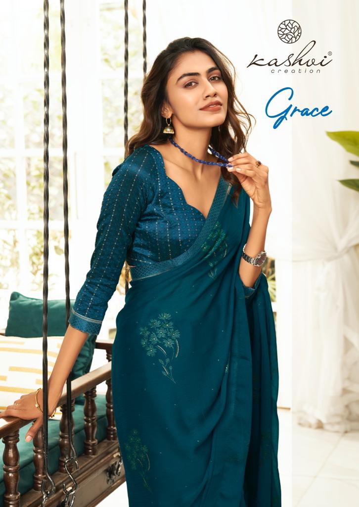 lt saree grace moss chiffon graceful print saree catalog