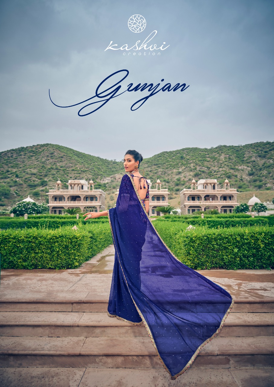 lt saree gunjan chiffon graceful look saree catalog