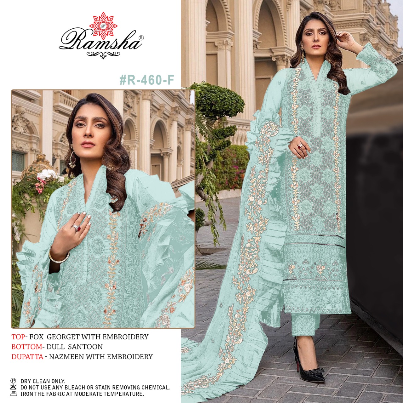 Ramsha Ramsha r-460 F Salwar Kameez Georgette Singles