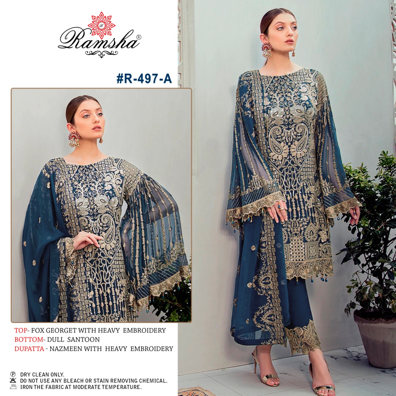 ramsha ramsha r 497 nx georget regal look salwar suit catalog