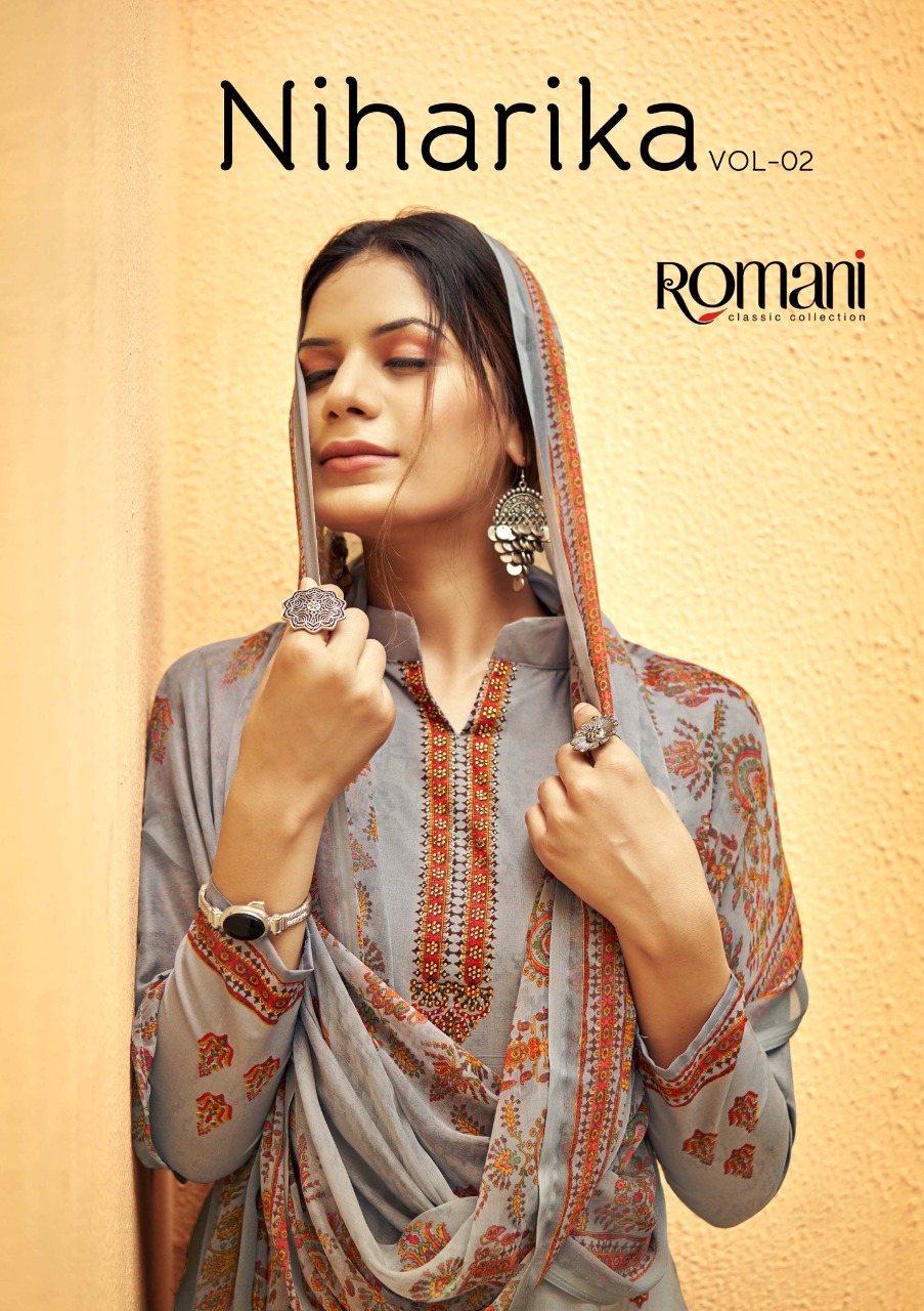 romani niharika vol 2 cotton gorgeous look salwar suit catalog