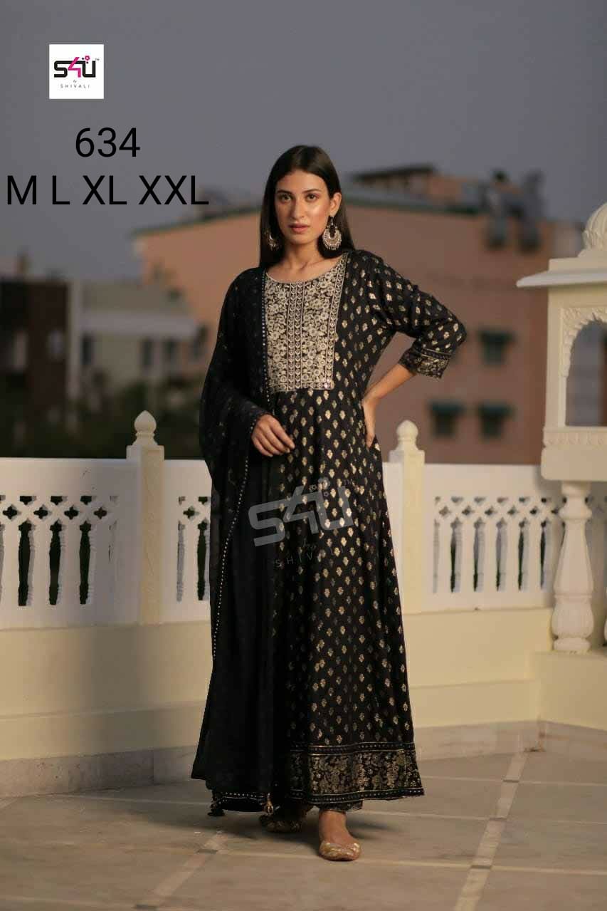 s4u s4u 634 fancy garceful look kurti size set