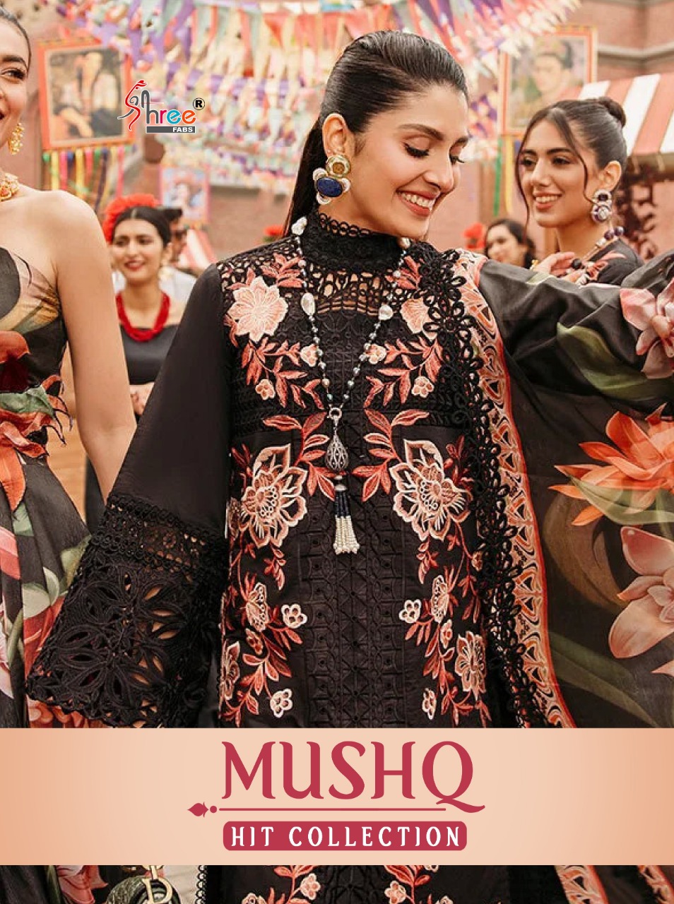shree fab mushq hit collection cotton festive look salwar suit catalog