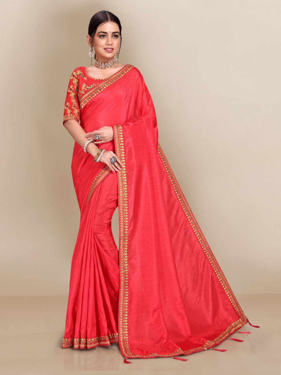 vivera international Antra 3 Sarees vichitra silk regal look saree catalog