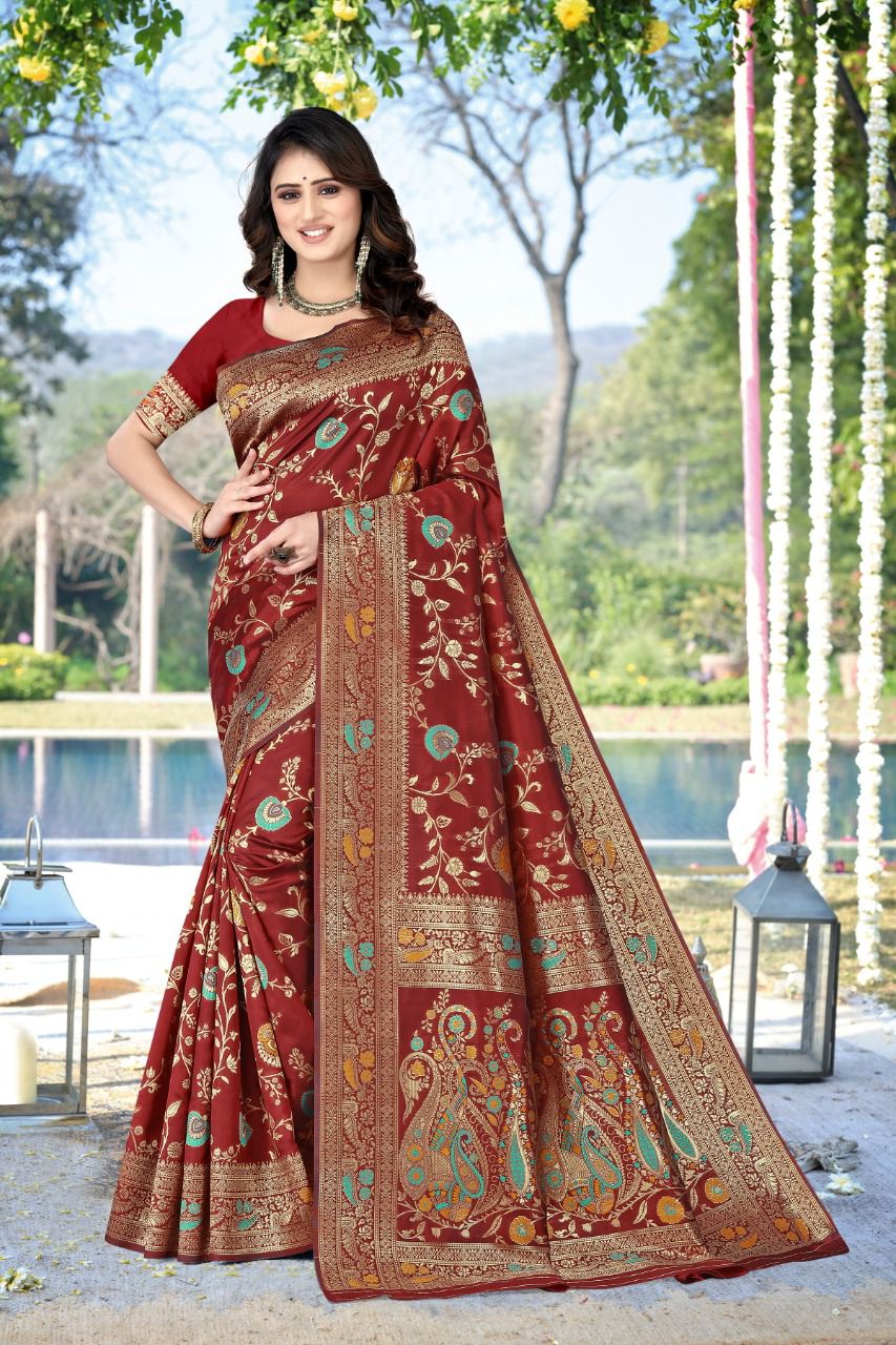 vivera international Mitra3 Sarees Banarasi Silk regal look saree catalog