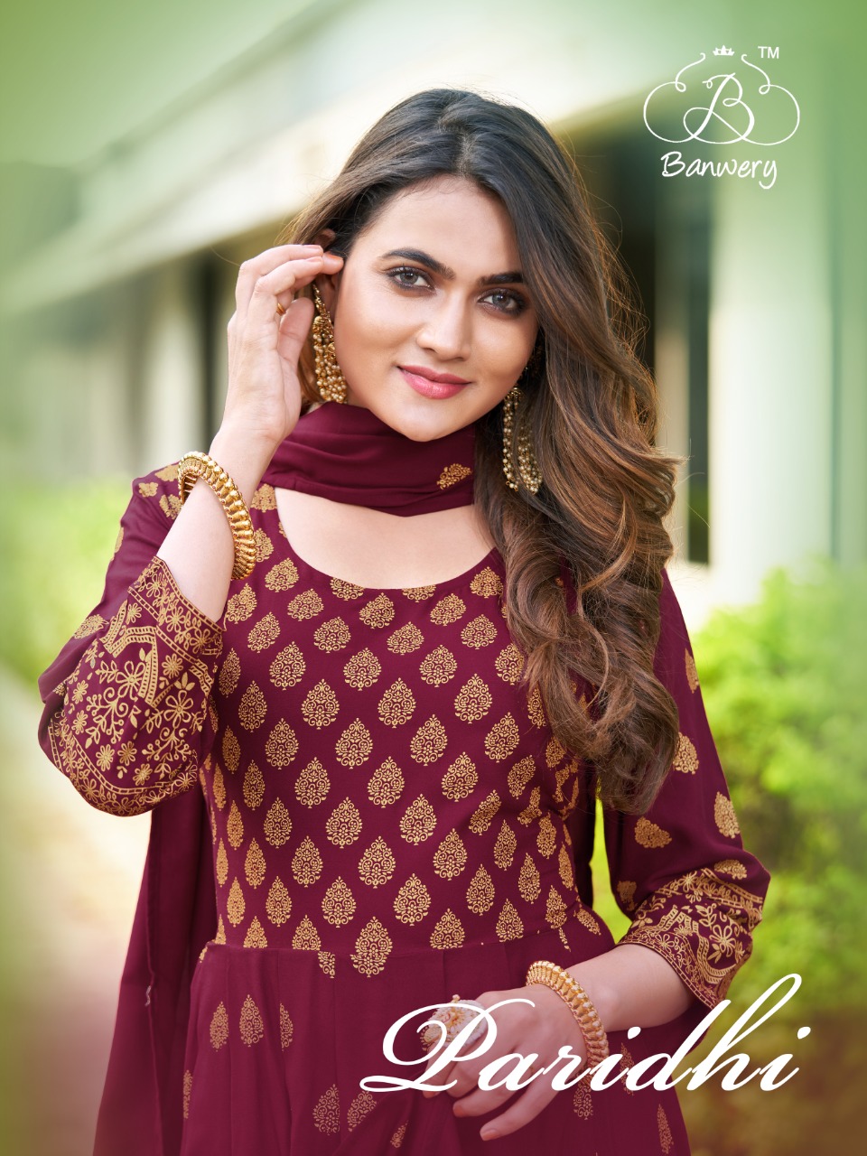 banwery fashion paridhi elegant look top with dupatta catalog